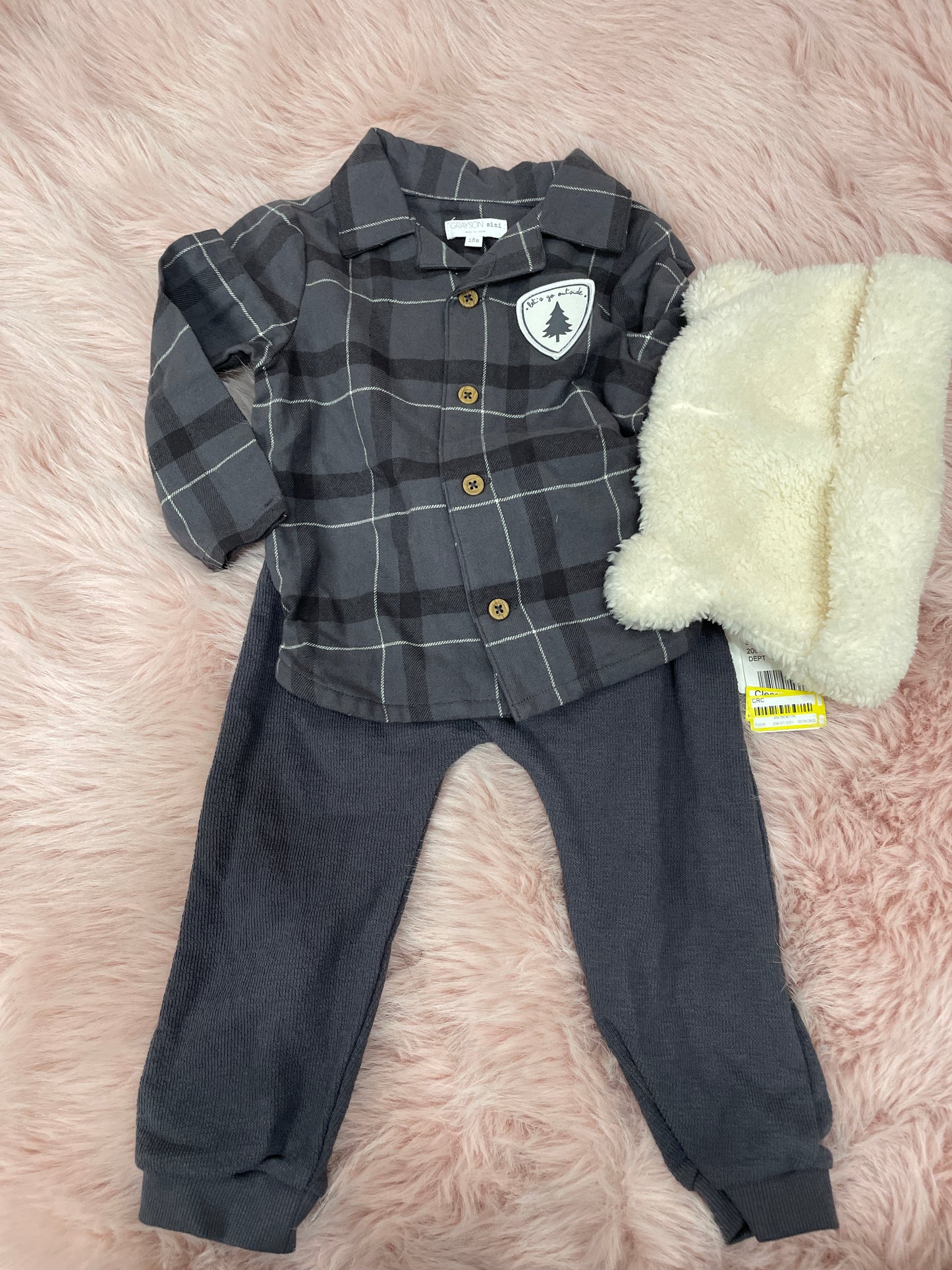 Grayson Mini Winter Set 18m Gray