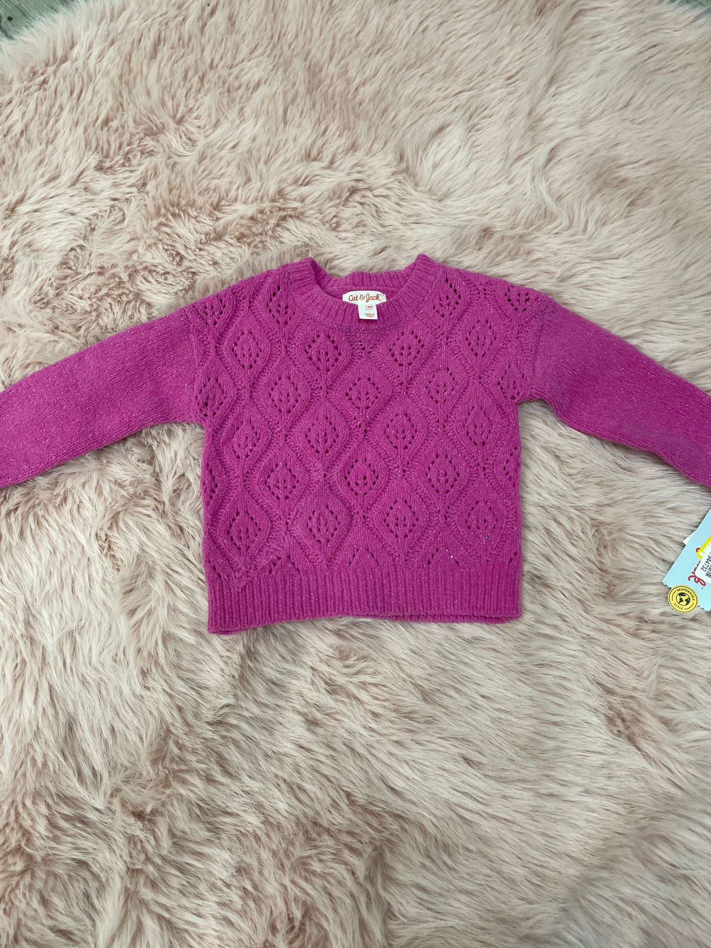 Cat and Jack Winter Top 2t Pink