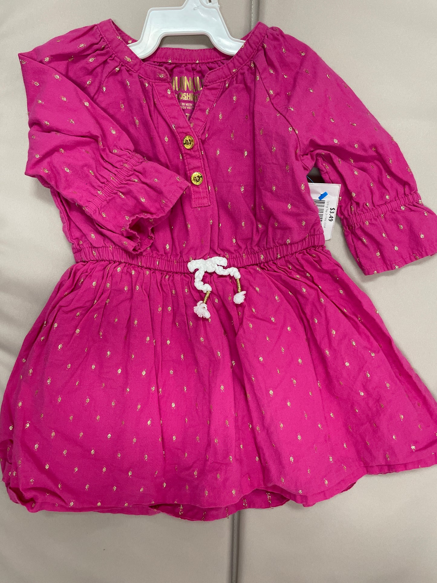 Spring Top 2t Pink/ Gold