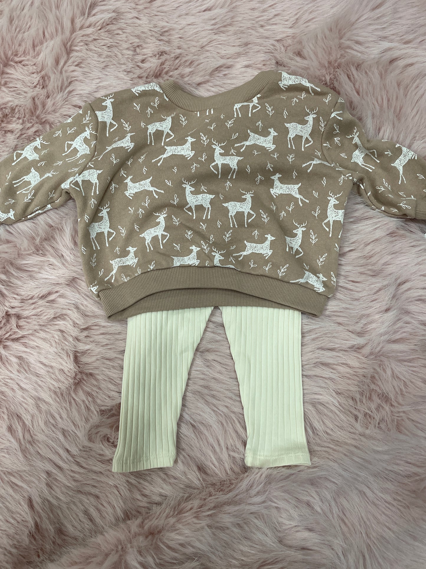 Grayson Mini Winter Set 6-9m Brown/White Deer