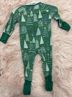 little sleepies Bamboo 0-3m green