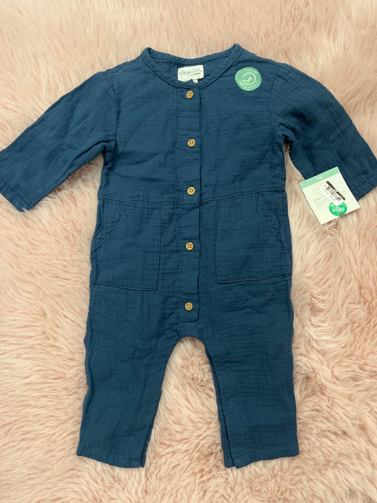little planet Winter One-Piece 9m blue linen
