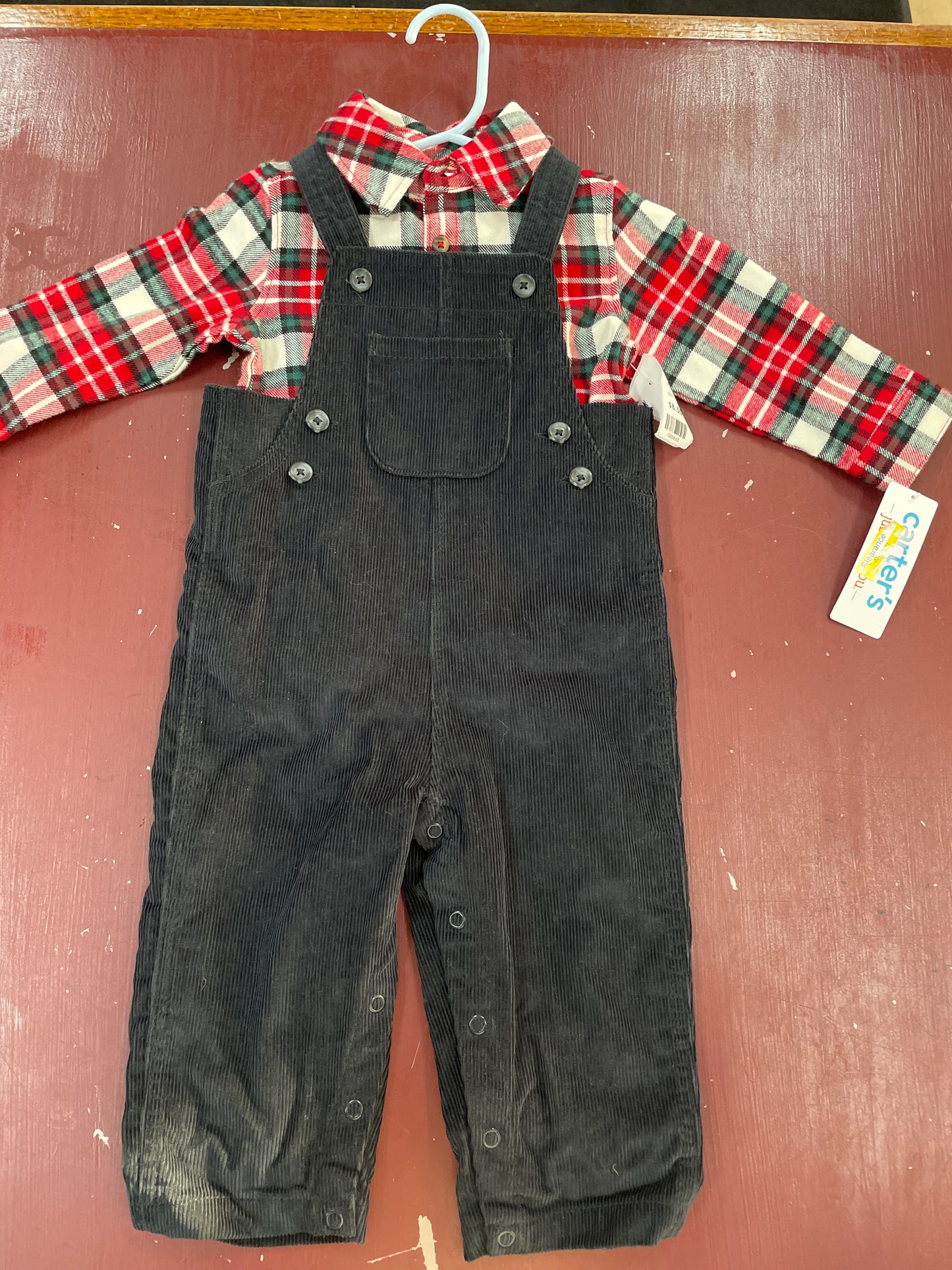 flannel set, 12m