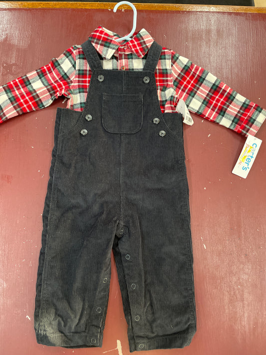 flannel set, 12m