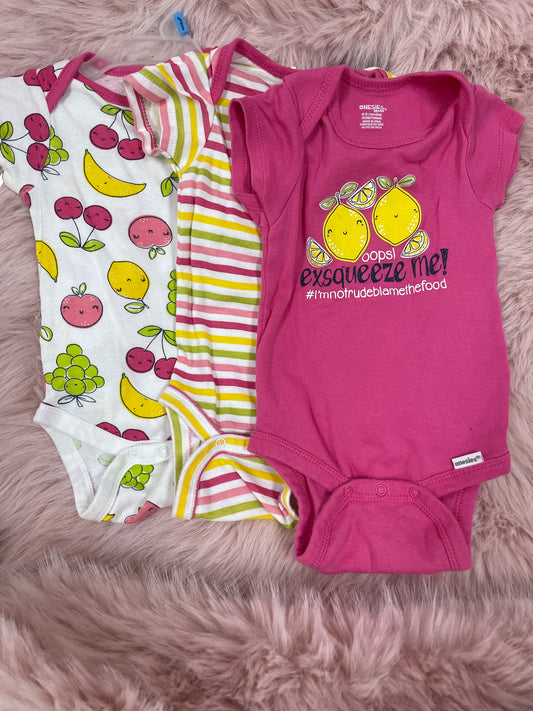 honest Baby PJs 6m pink