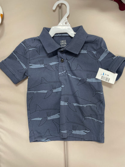 Spring Top 2t blue