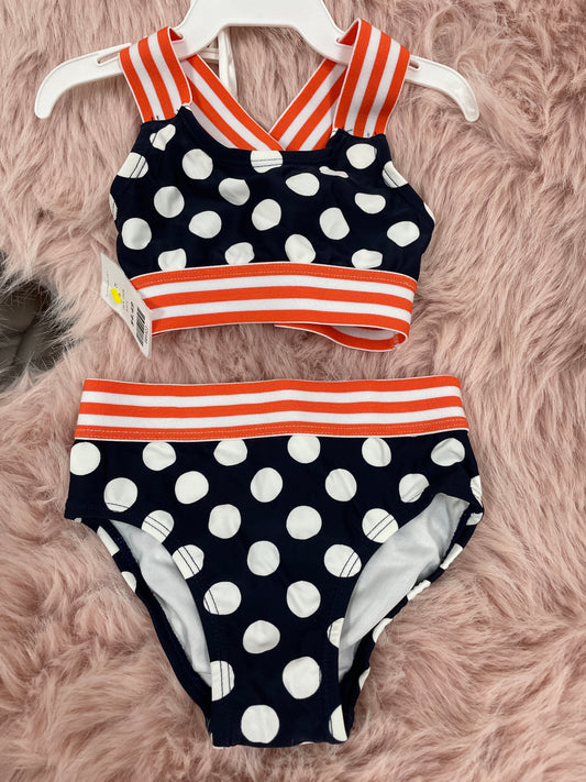 Dark Blue Polka Dot Swim, 2t
