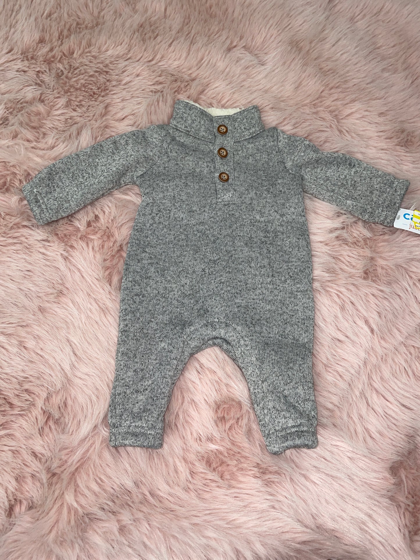 Carters Winter One-Piece Nb Gray