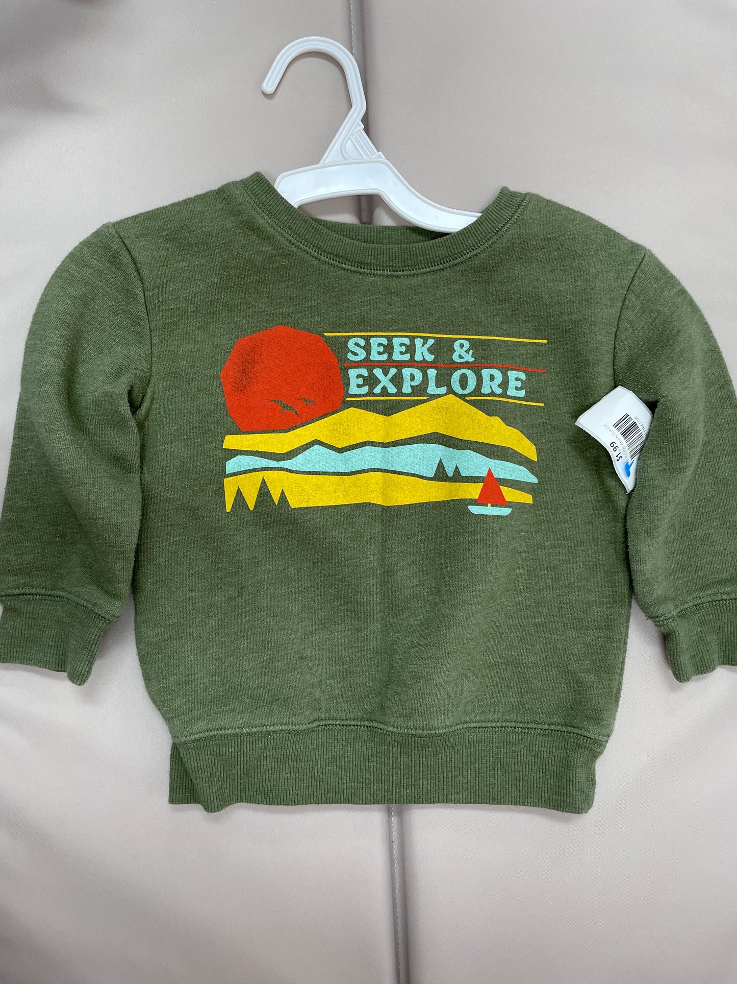 Winter Top 18m Green Sweater