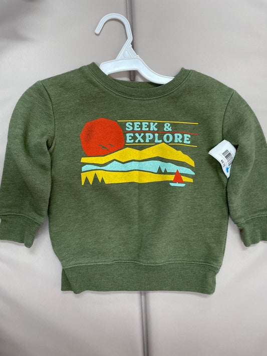 Winter Top 18m Green Sweater