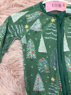 little sleepies Bamboo 0-3m green