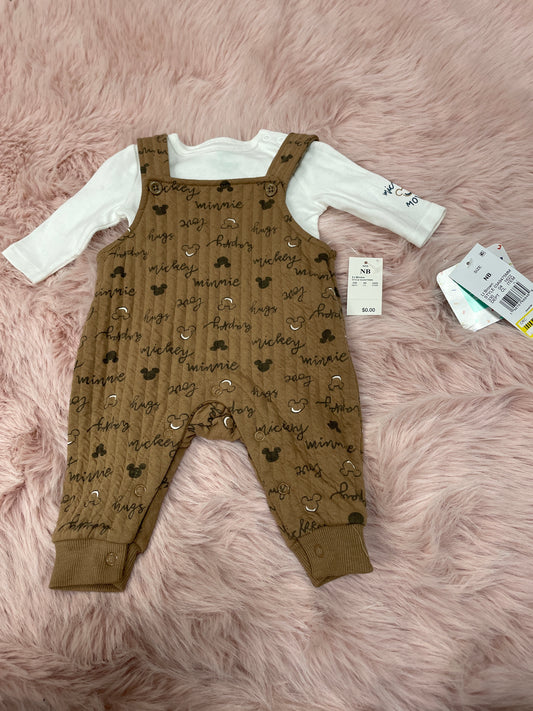 Disney Baby Winter One-Piece 18m Brown Mickey Overalls