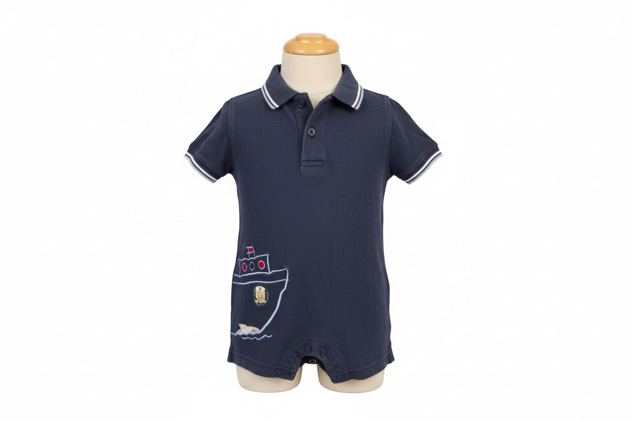 Carters Vintage 6mon navy