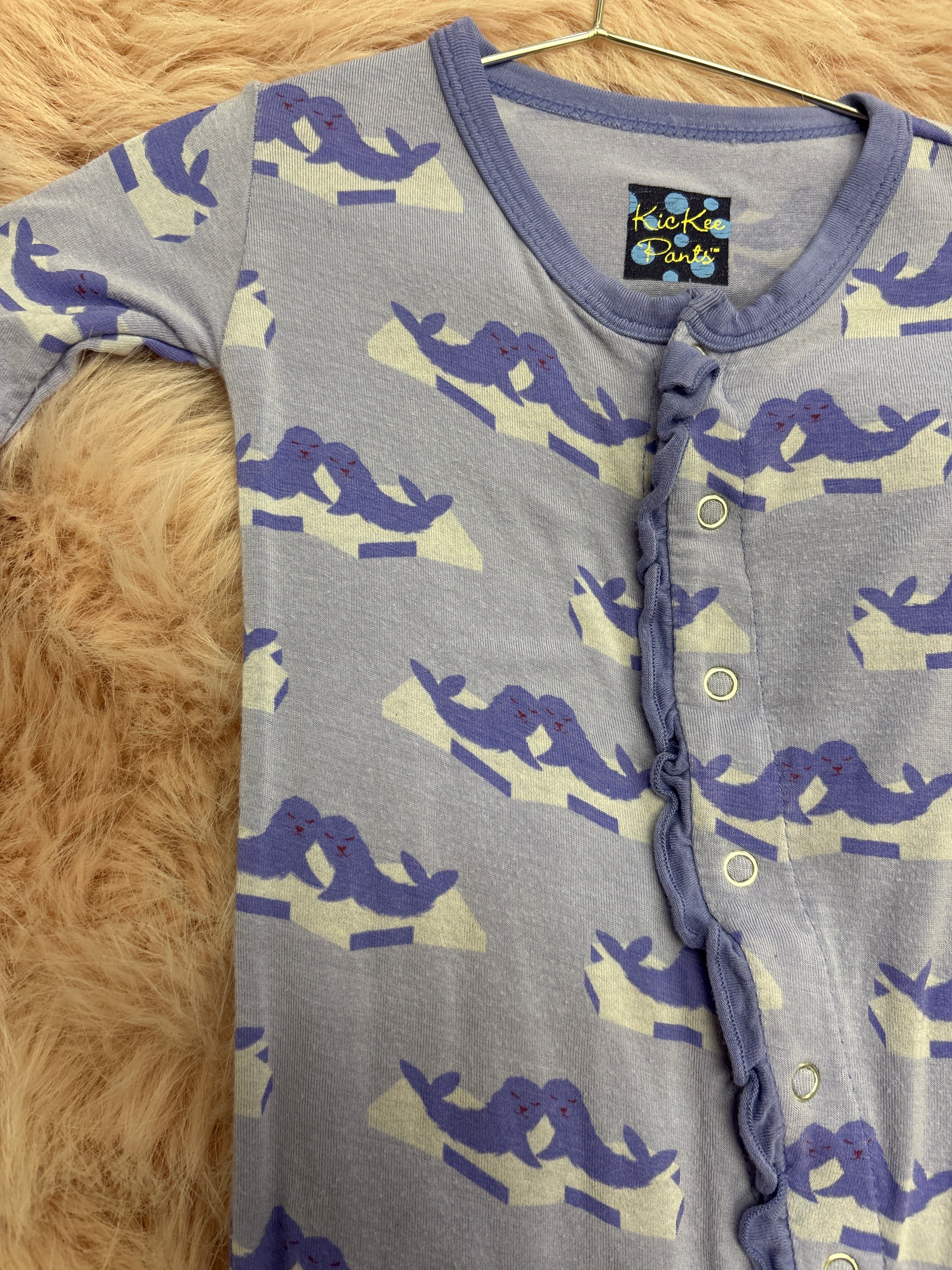 kickee pant Bamboo 0-3m purple