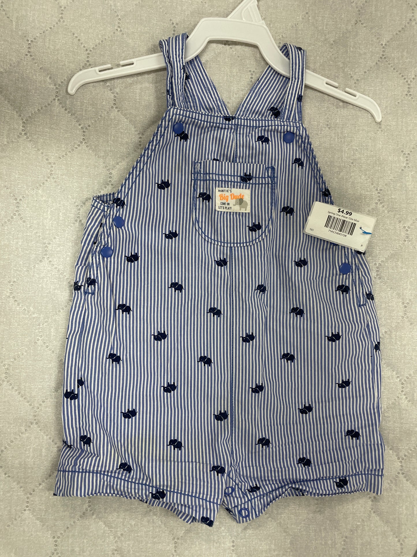 Spring One-Piece 12m blue