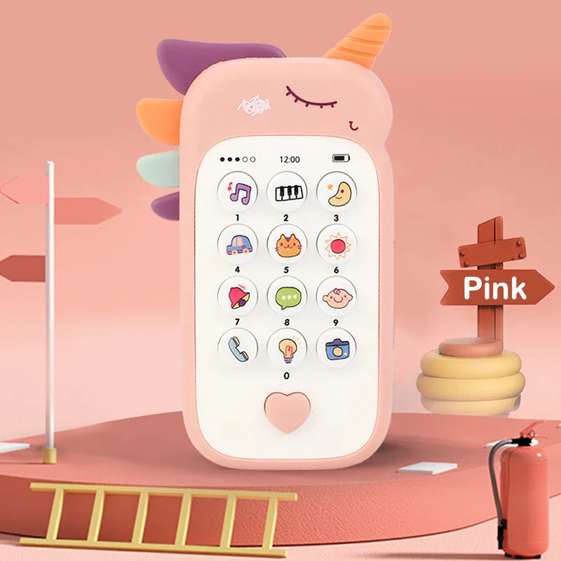 Baby Phone Toy – Musical Sound Telephone with Teether for Infants