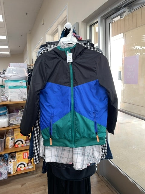 black champion windbreaker coat, XL (14/16)