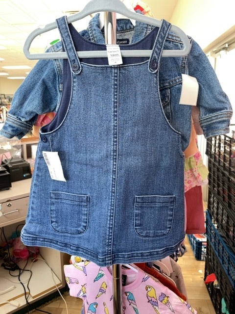carters overall dress (size: 18m)