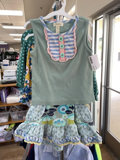 matilda jane skirt set (size: 2t)