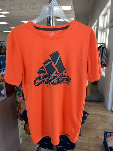 adidas athletic tee (size: L(10-12))
