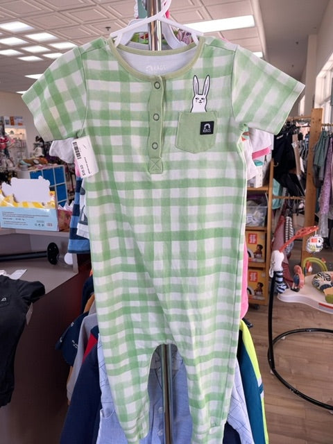 rags plaid one-piece (size: 2t)